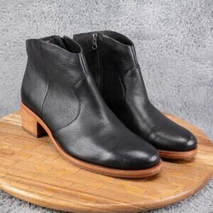 Kork Ease Casper 11 M Black Leather Chelsea Ankle Boots Shoes Womens